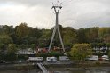 Einsatz BF Hoehenretter Koelner Seilbahn Hoehe Zoobruecke P2070